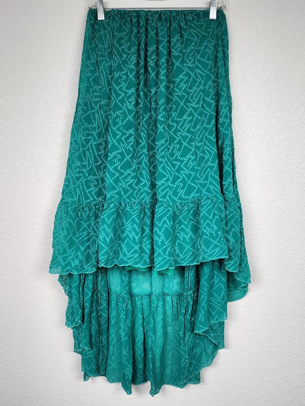 Free People Silk Cotton Convertible High Low Skirt Dress